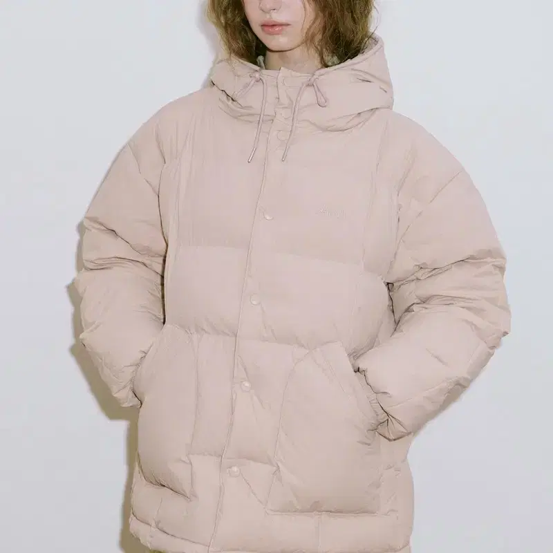 시눈 핑크 패딩 Hoodie Puffer Jacket 24년 세제품