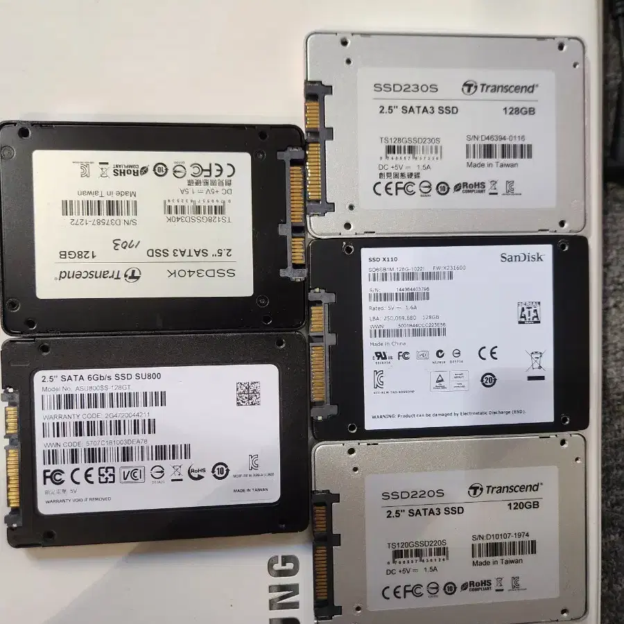 ssd<145>ssd120g 5개묶음