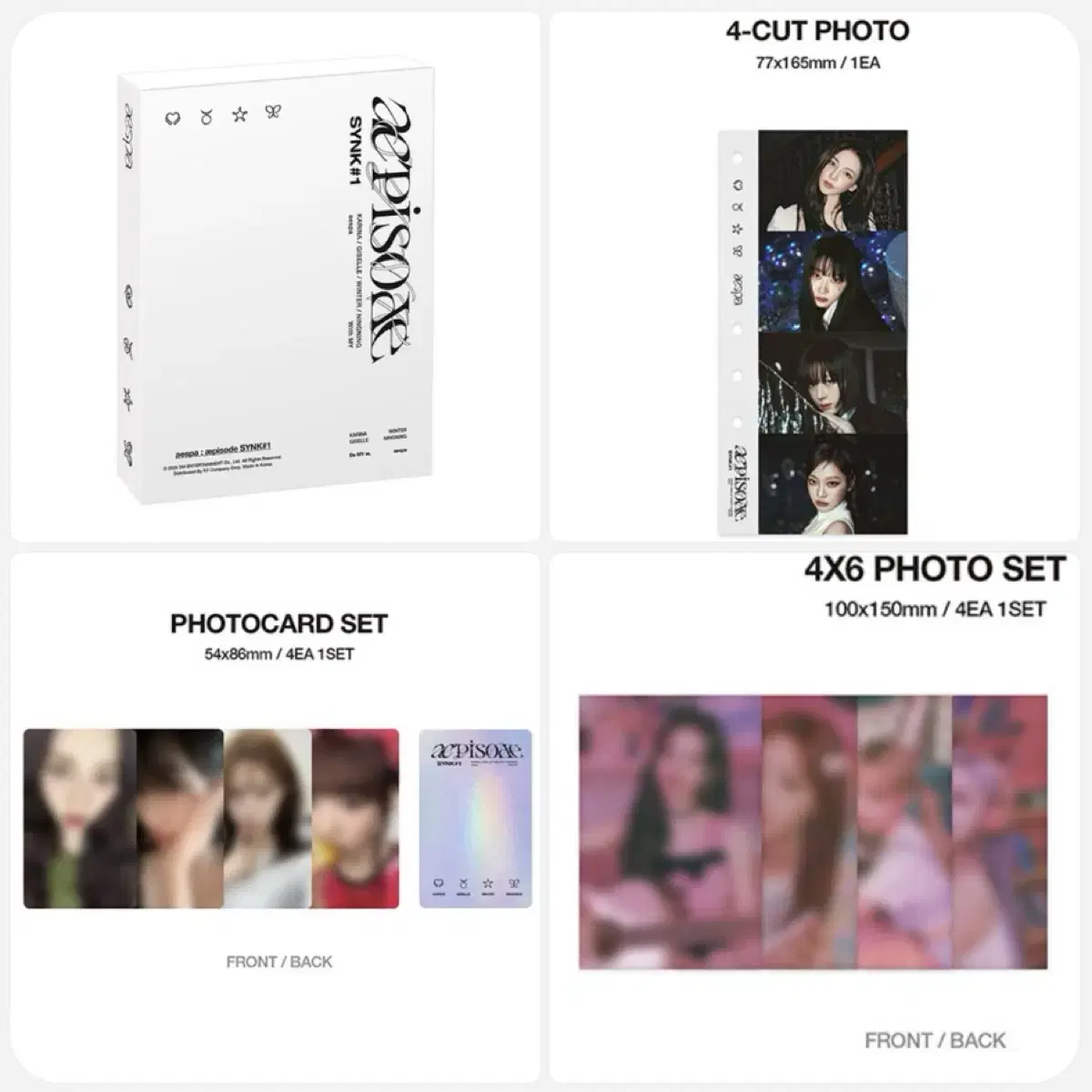 Aespa DVD version by member buncheol aespa photocard postcard Necut