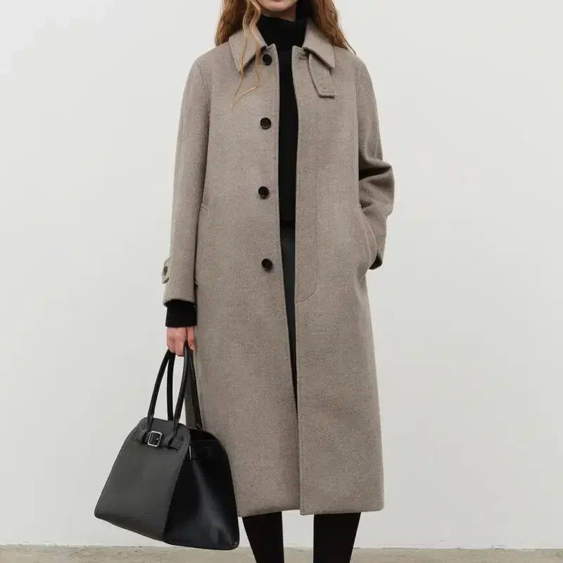 [던스트] UNISEX BELTED WOOL MAC COAT OATMEA