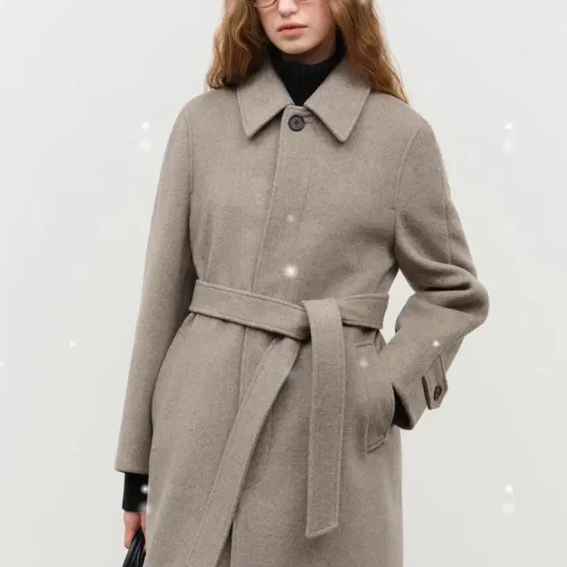 [던스트] UNISEX BELTED WOOL MAC COAT OATMEA