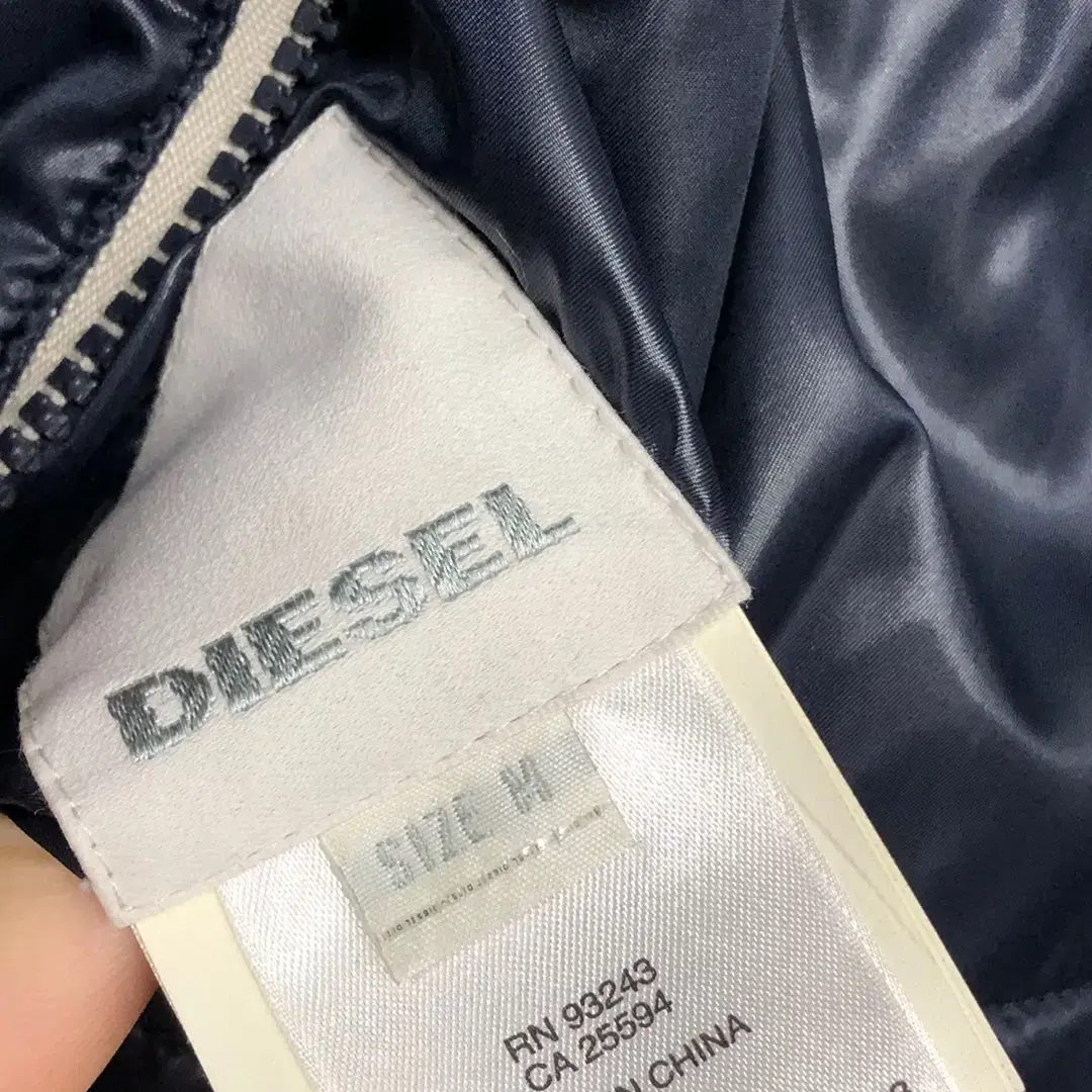 DIESEL 디젤 빈티지 데님 패딩 베스트 M