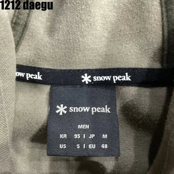 M SNOW PEAK HOODIE 스노우 피크 후드티