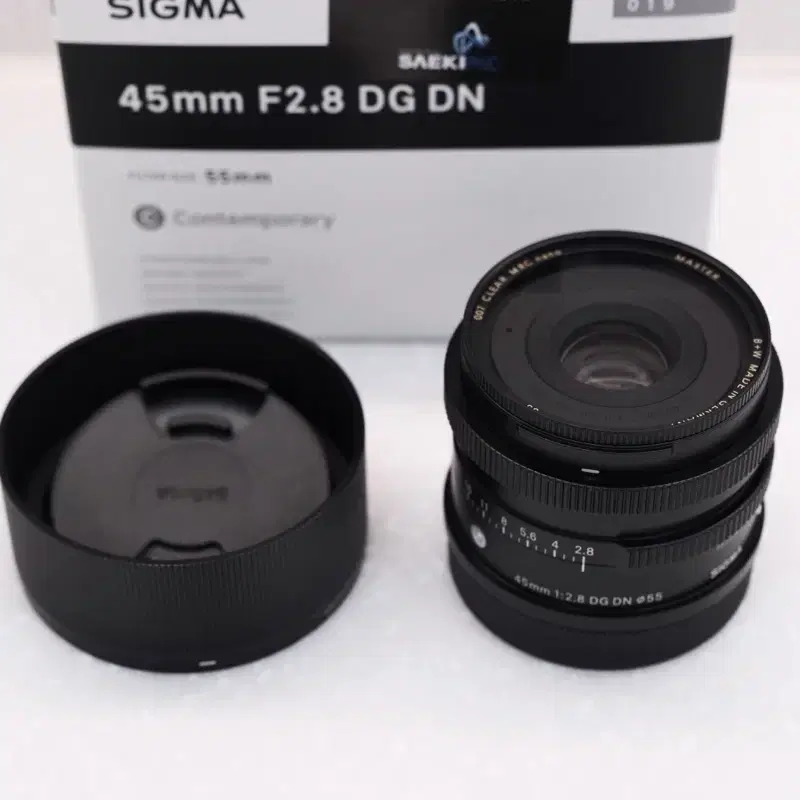 시그마 45mm f2.8 L마운트 새상품급 풀박 팝니다