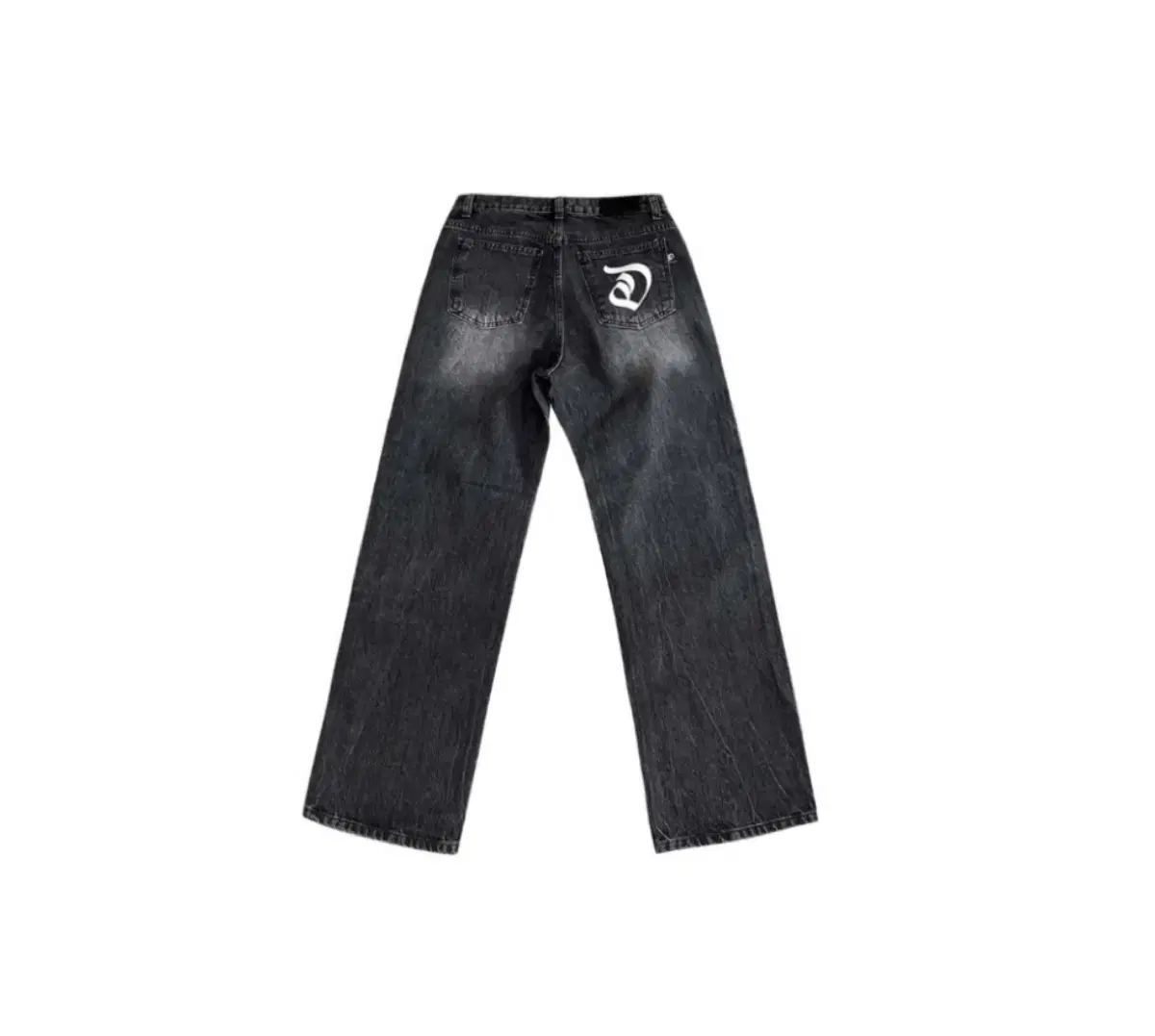 Onda Nas raw wide denim in black pants jeans