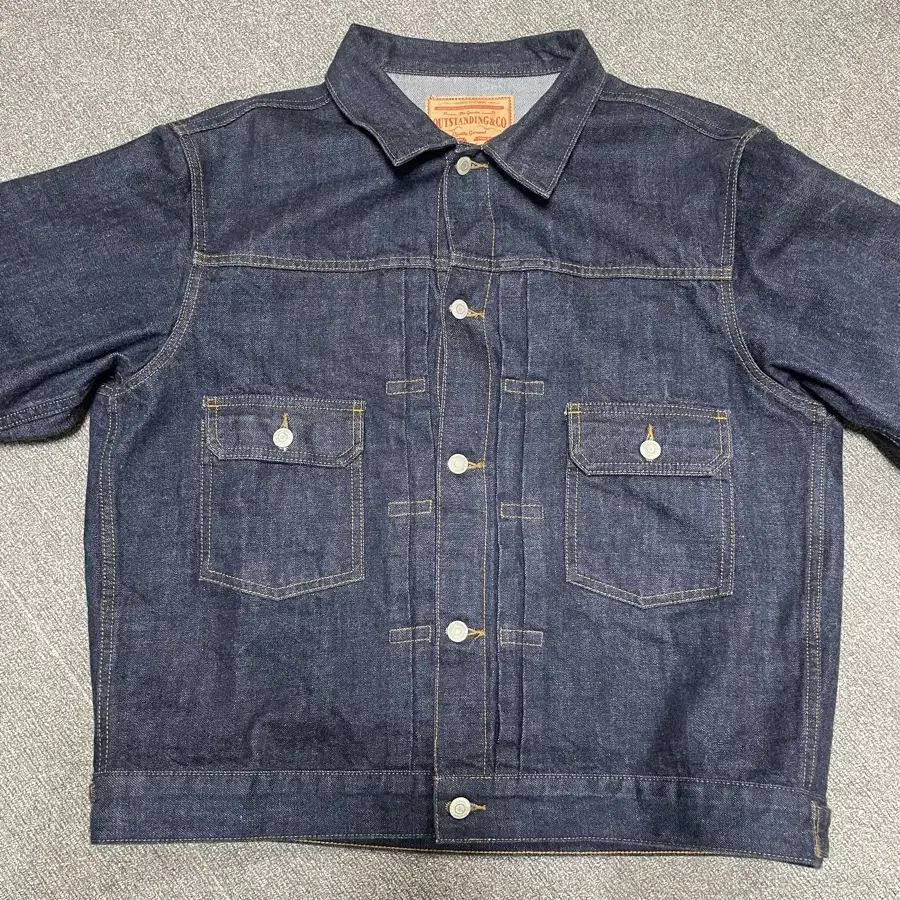 아웃스탠딩 SELVEDGE DENIM 2ND JACKET_INDIGO