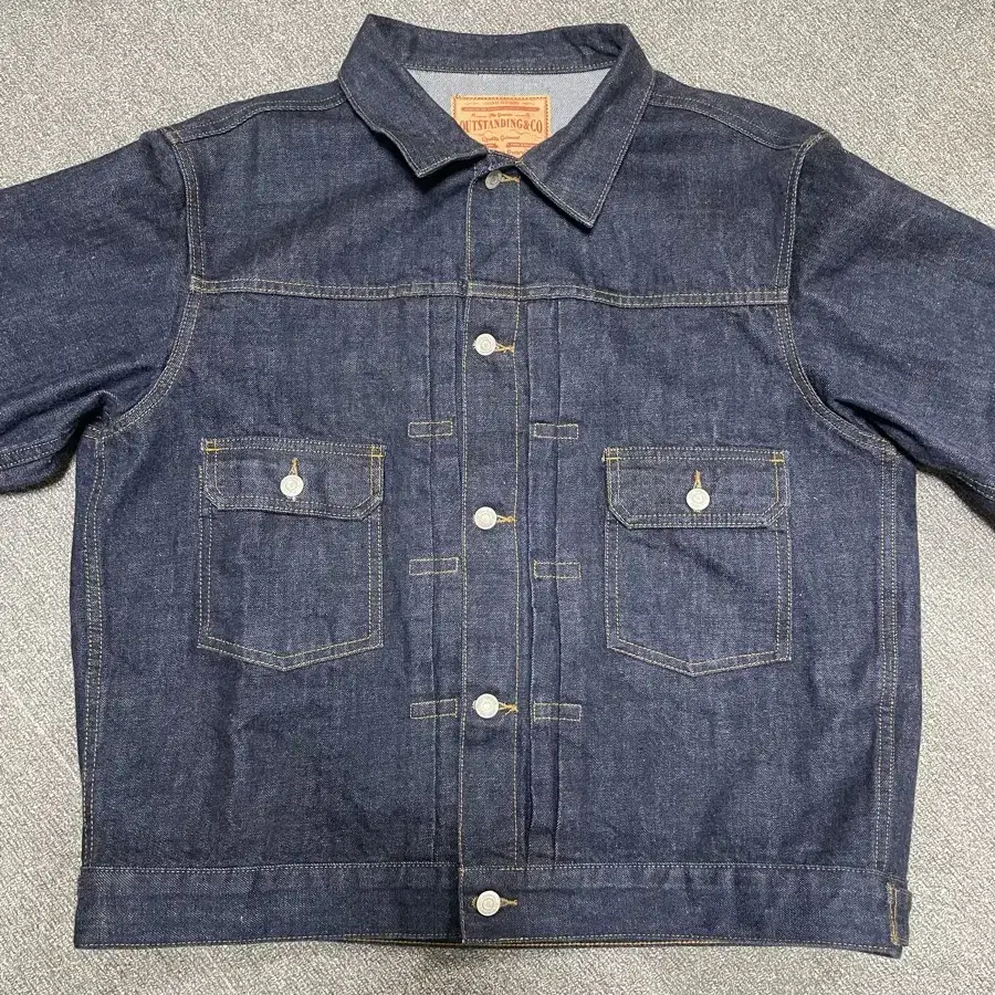 아웃스탠딩 SELVEDGE DENIM 2ND JACKET_INDIGO