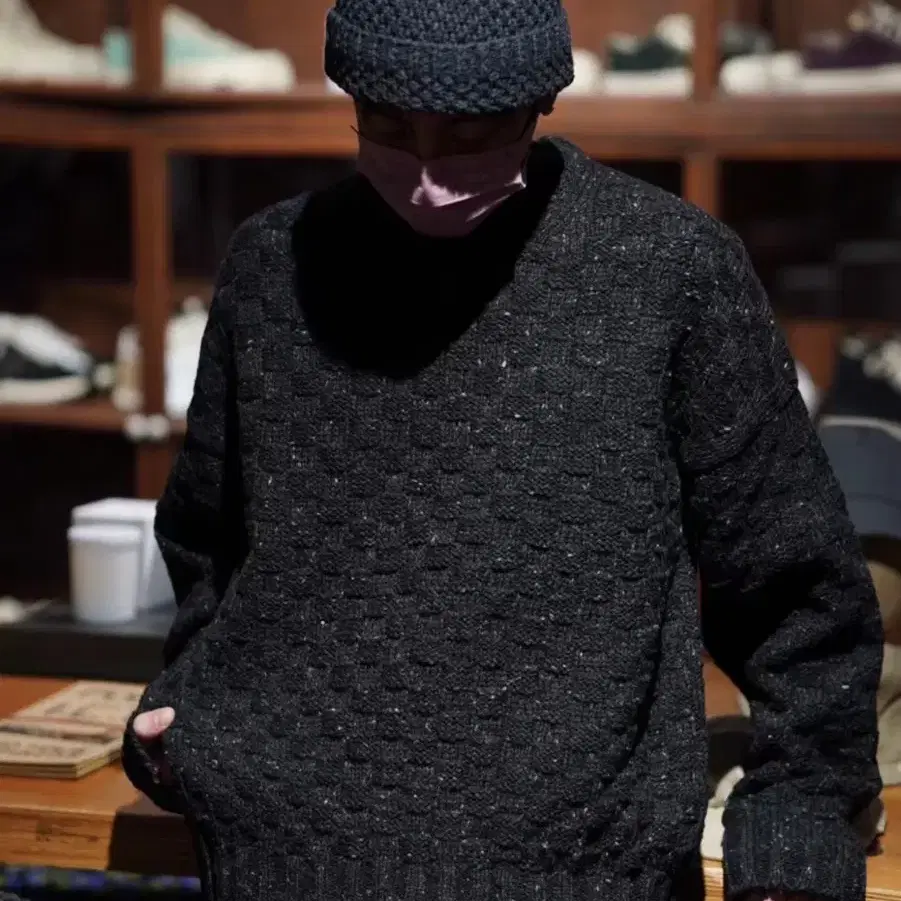 [4]비즈빔22AW amplus crew Knit 엠플러스 니트