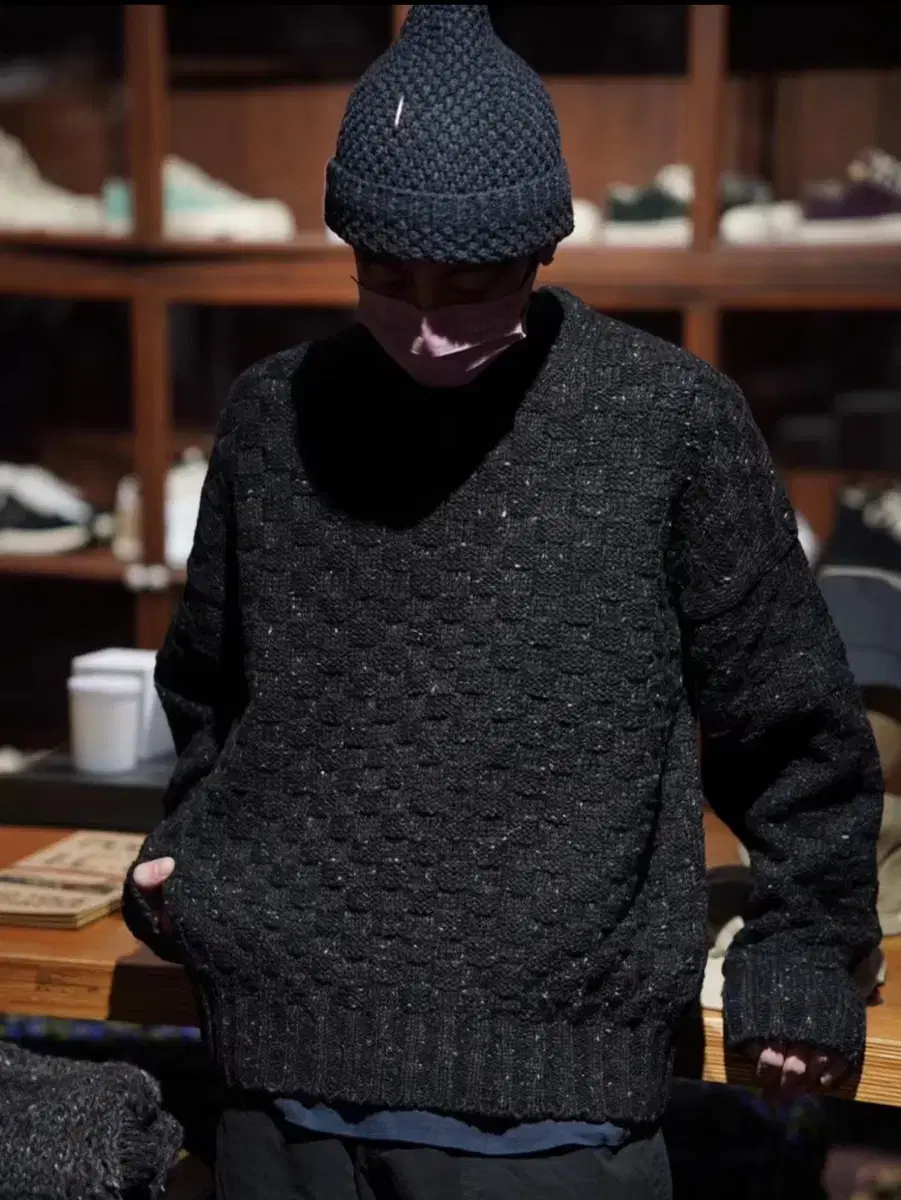 [4]비즈빔22AW amplus crew Knit 엠플러스 니트