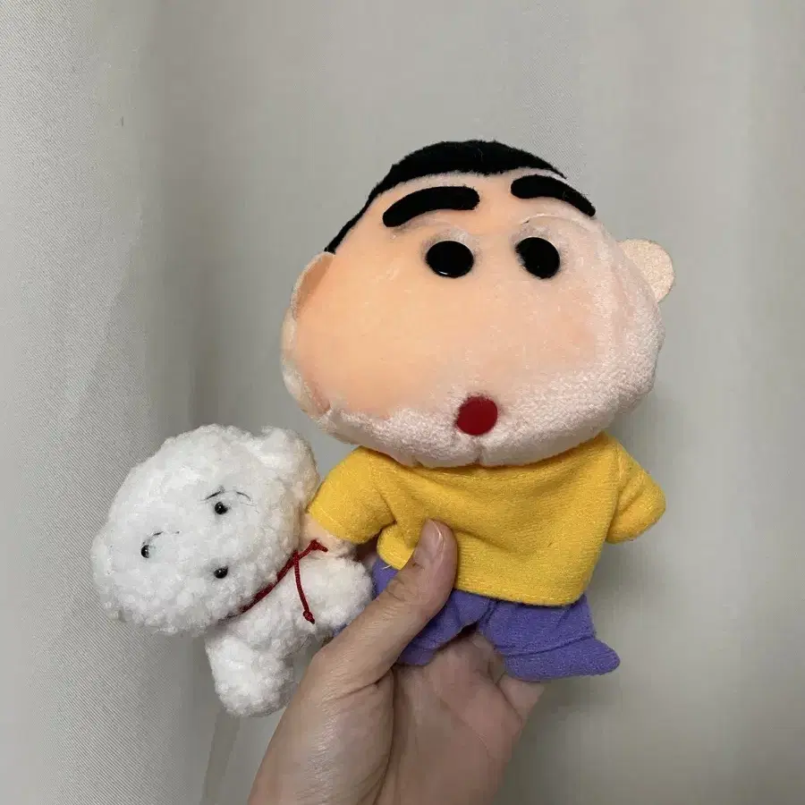 고전 짱구&흰둥이 인형