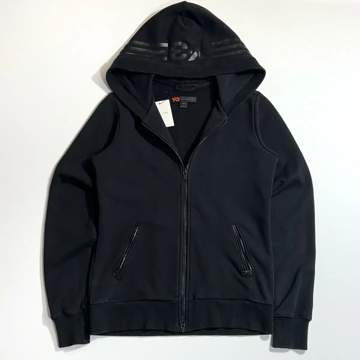 Y3 Hood Logo BK Hood Zip up