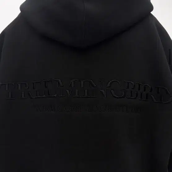 트리밍버드 Rivet Sweat Set-up Hoodie / Black