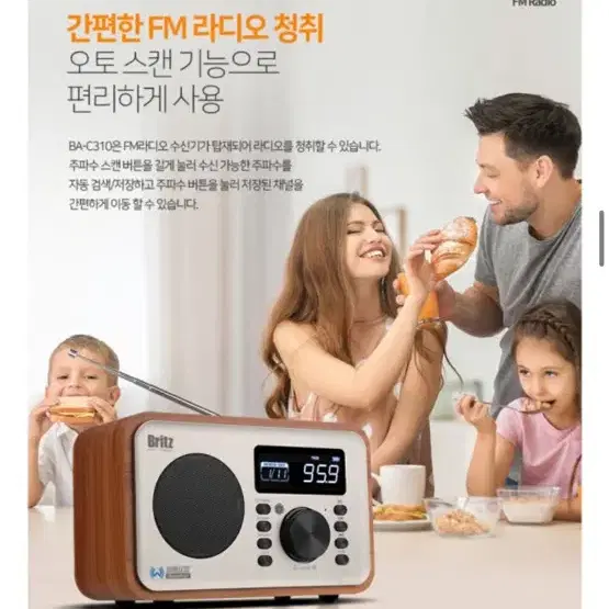 브리츠 BA-C310 블루투스 라디오 스피커