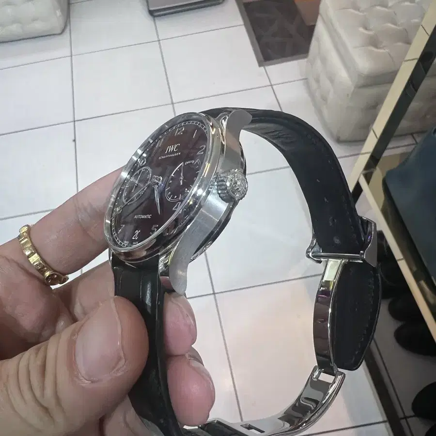 iwc 5007 부엉이 버건디레드