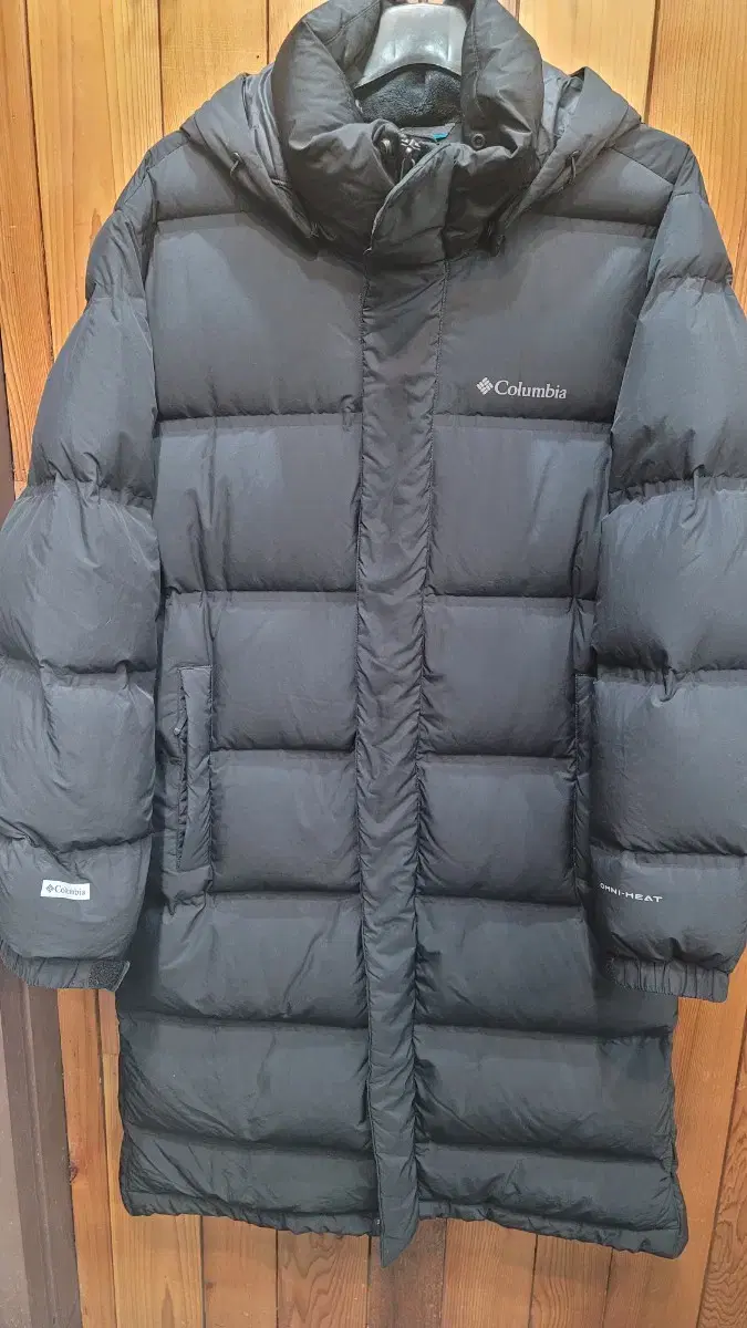 Columbia Goose Down Long Puffer Size L Unisex Black