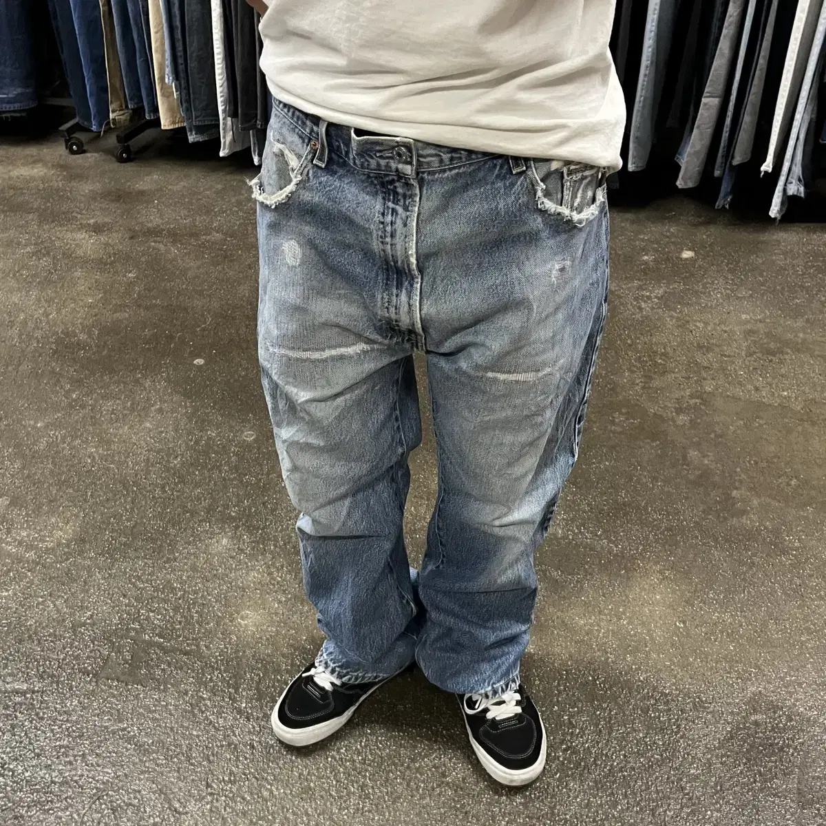 00s Levis517 부츠컷 데님 팬츠 (37)