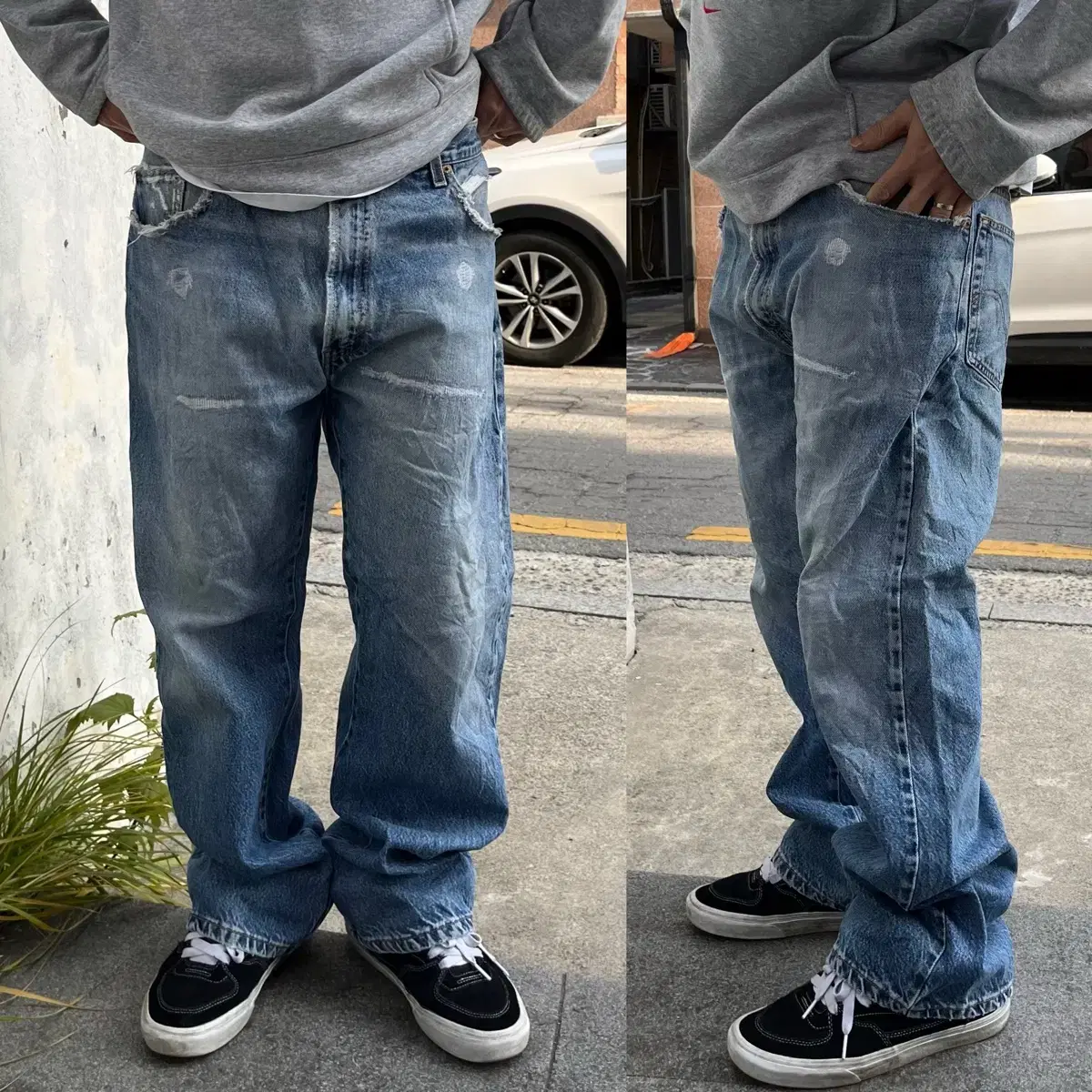 00s Levis517 부츠컷 데님 팬츠 (37)