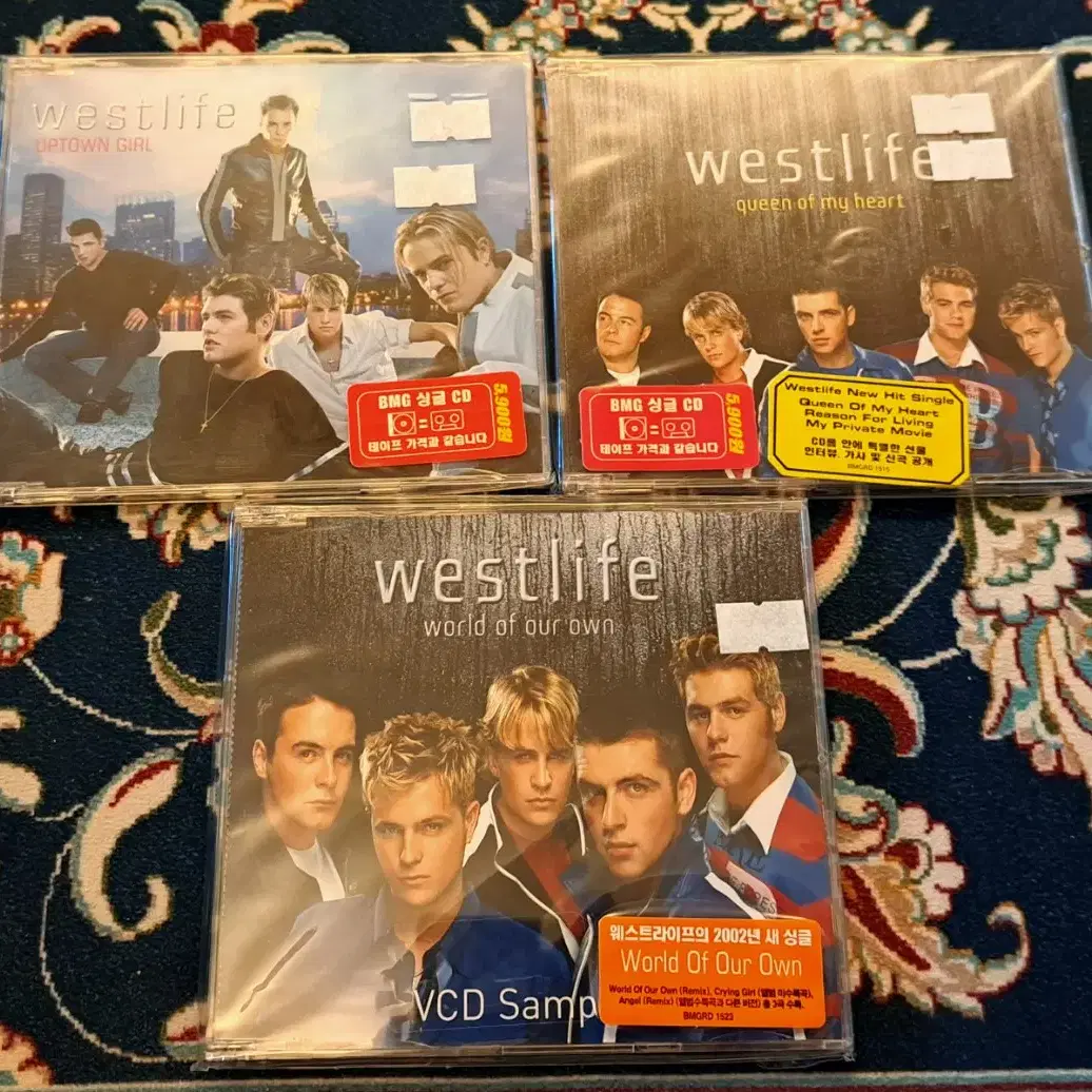 웨스트라이프 Westlife 희귀 싱글 미사용 CD 6종류