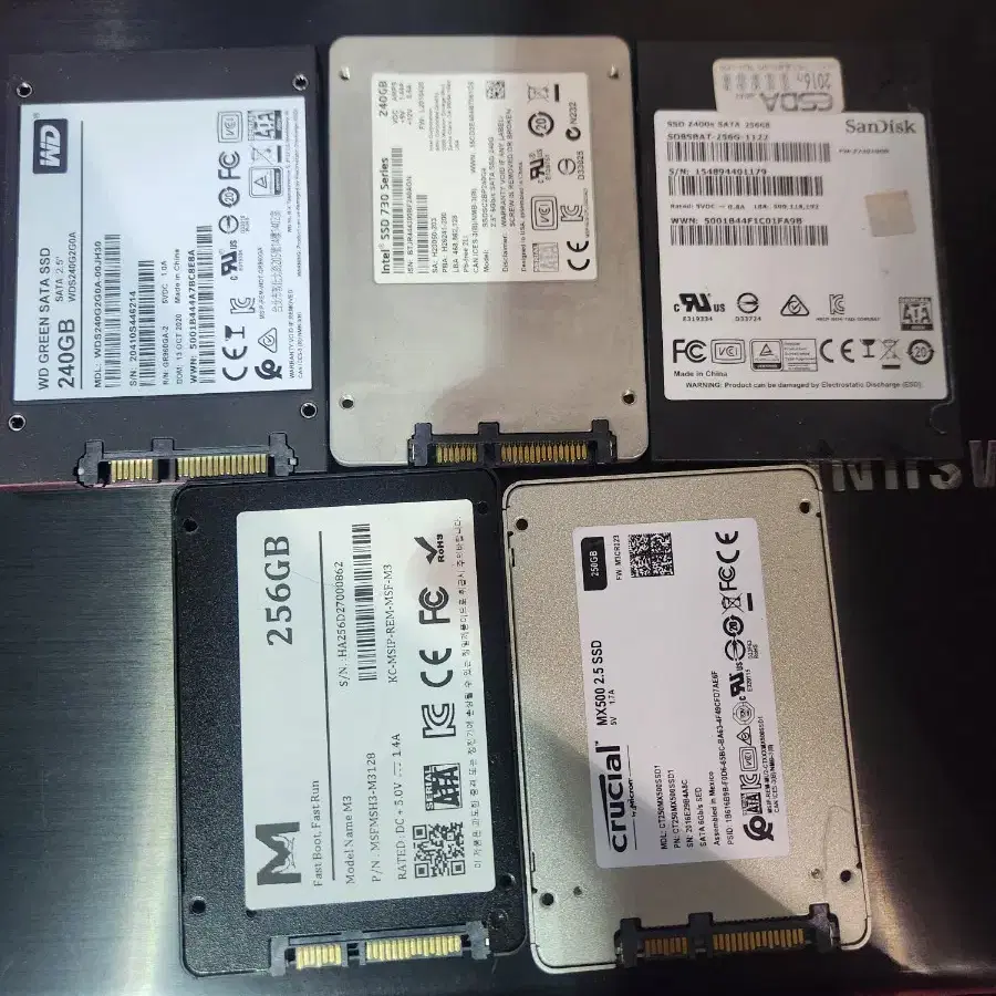 ssd<148>ssd250g 5개묶음