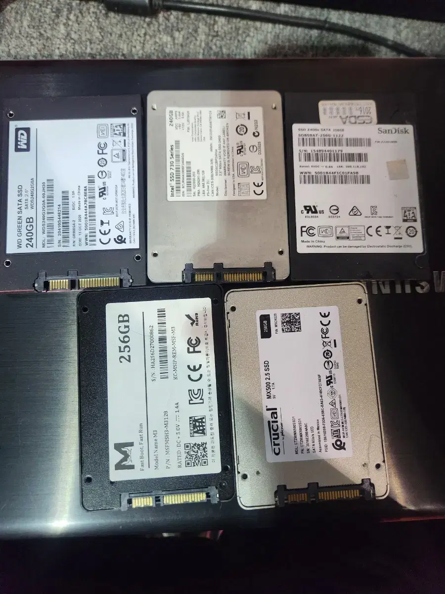 ssd<148>ssd250g 5개묶음