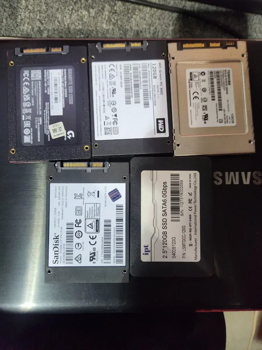 ssd<149>ssd120g 5개묶음