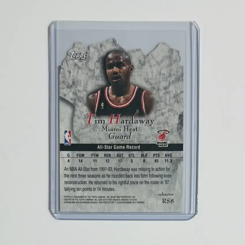 팀 하더웨이 1997-98 TOPPS ROCK STARS REFRACTO