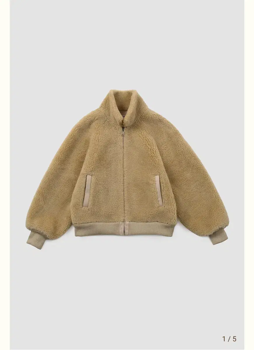 ribbonbit Rotty Wool Fur Zip-Up 리본빛 모네마켓