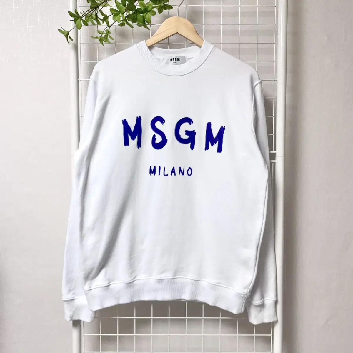 MSGM 스웻셔츠 맨투맨 블루-화이트 WK-0127