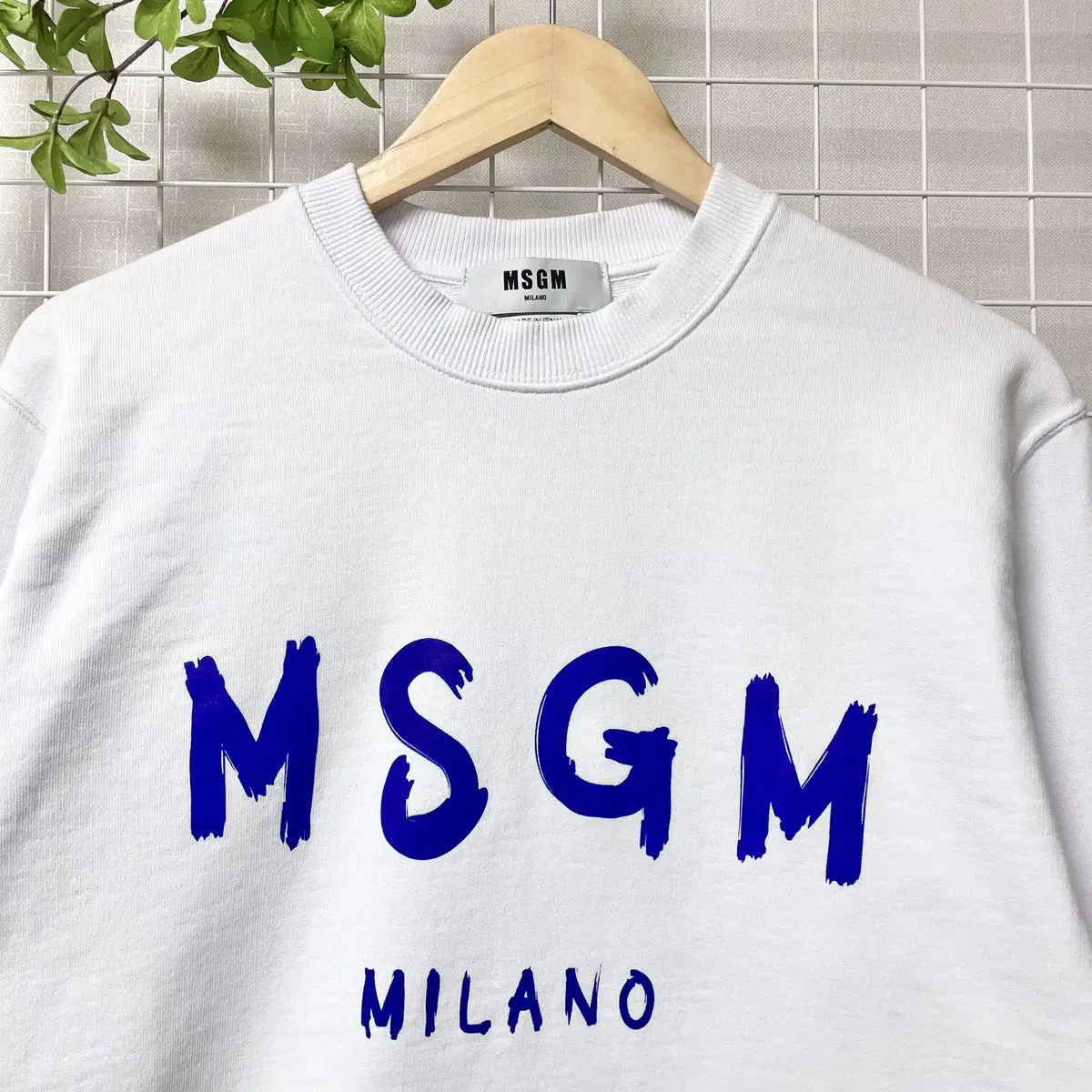 MSGM 스웻셔츠 맨투맨 블루-화이트 WK-0127