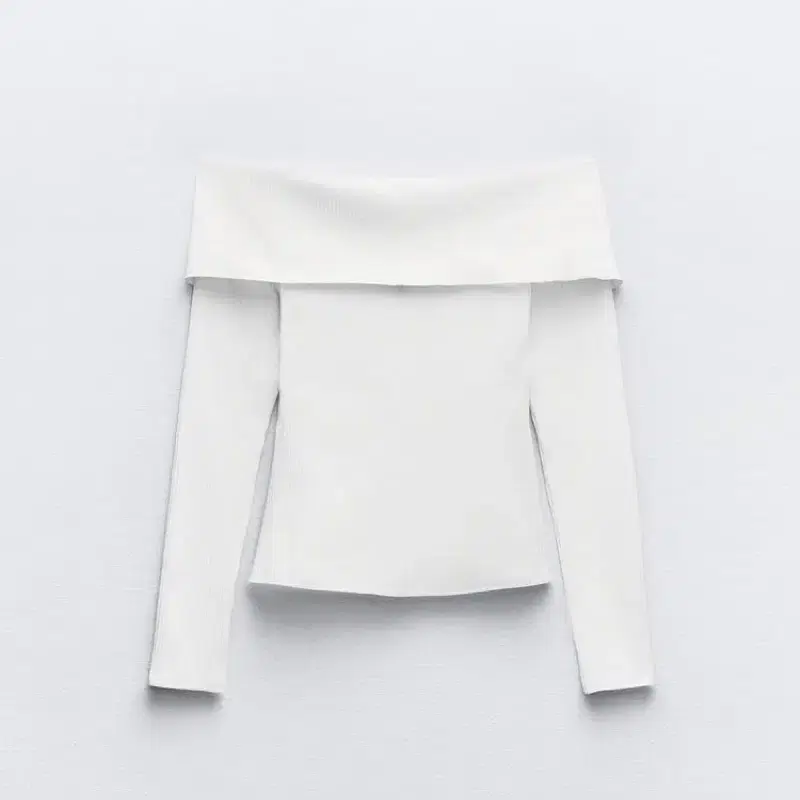 자라 OFF-THE-SHOULDER RIBBED TOP 아현 착용