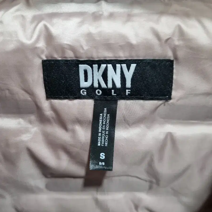 여성 S DKNY 골프웨어 거위털 경량 패딩