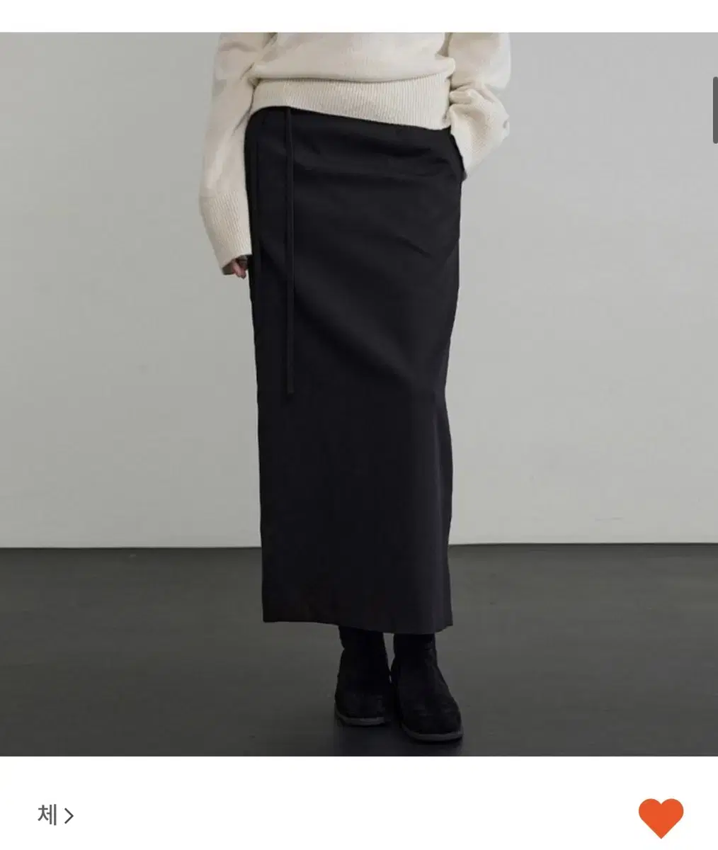 che 체 anne maxi wool skirt