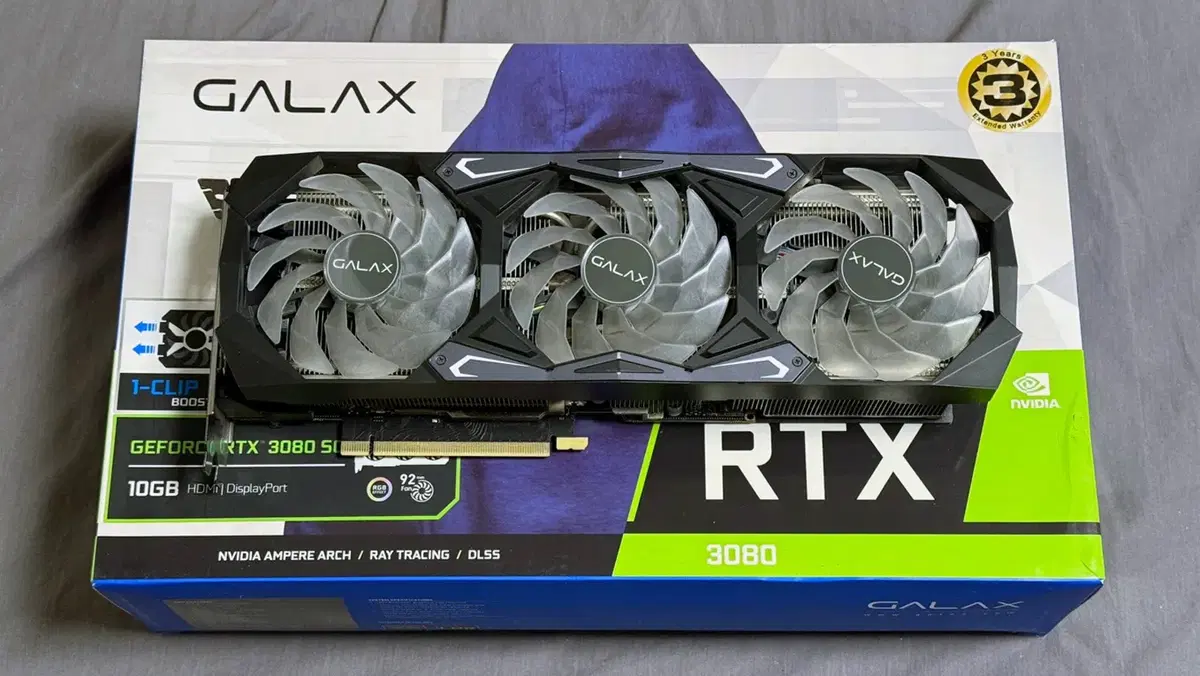 갤럭시 GALAX 지포스 RTX 3080 SG D6X 10GB