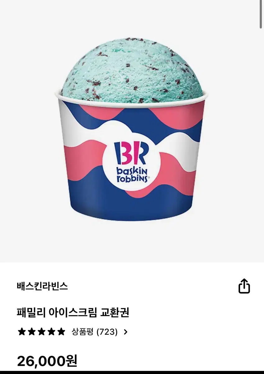 배스킨라빈스 패밀리 이용권