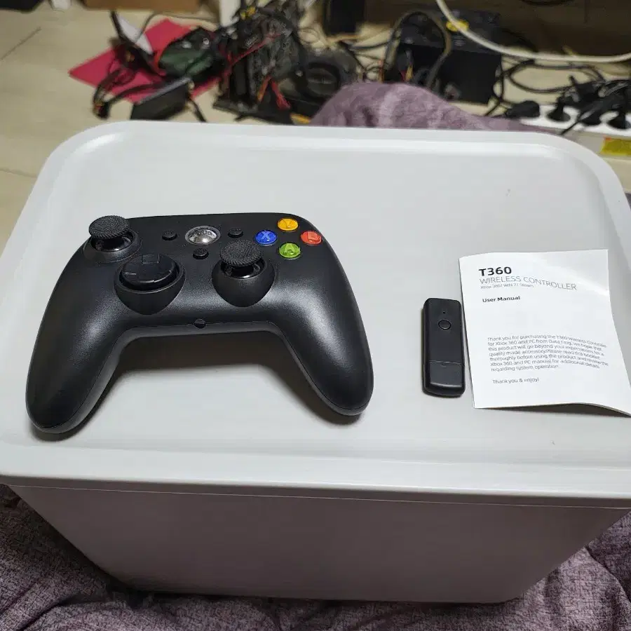 xbox 360 패드 무선리시버포함