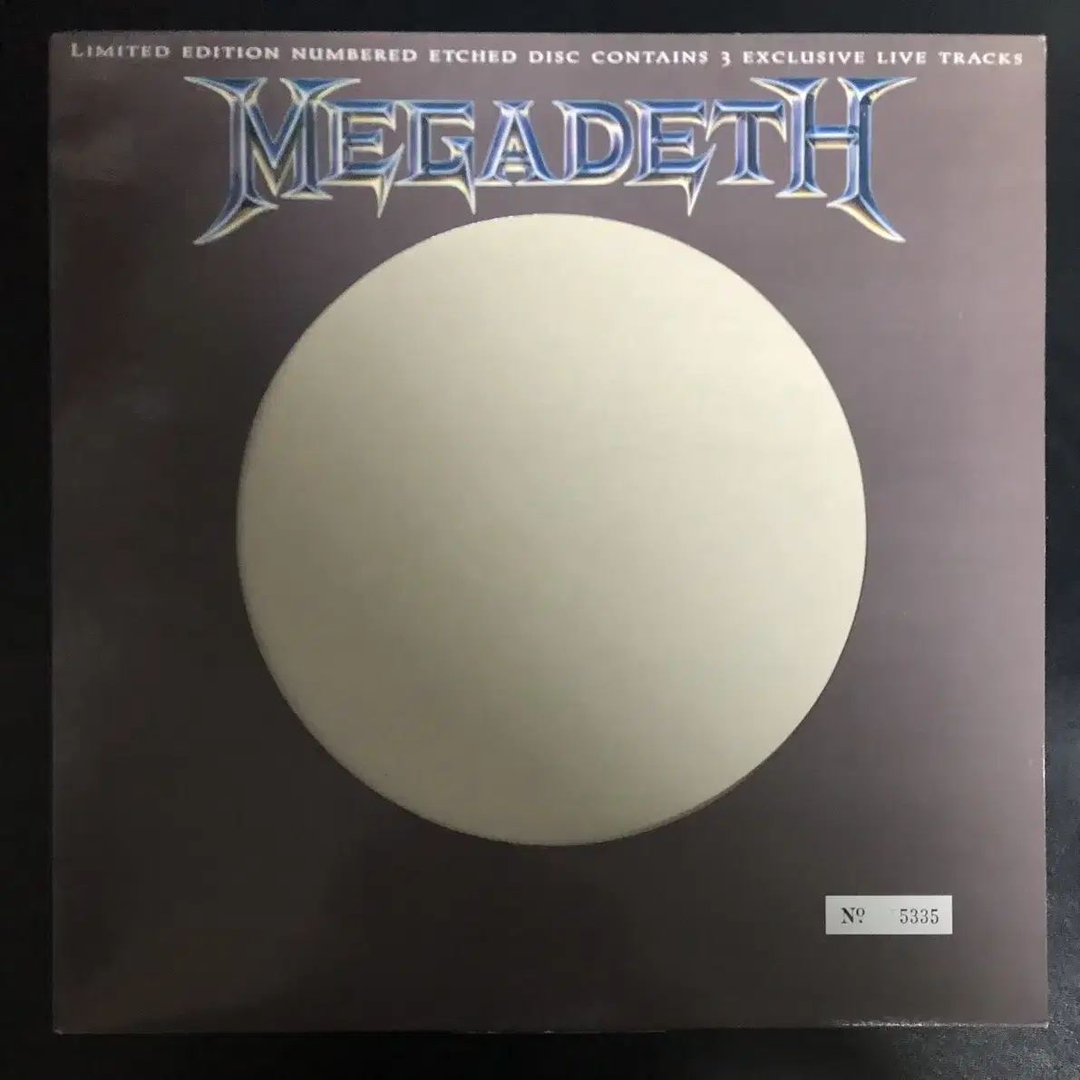 MEGADETH 12인치 싱글 LP Train of Consequence