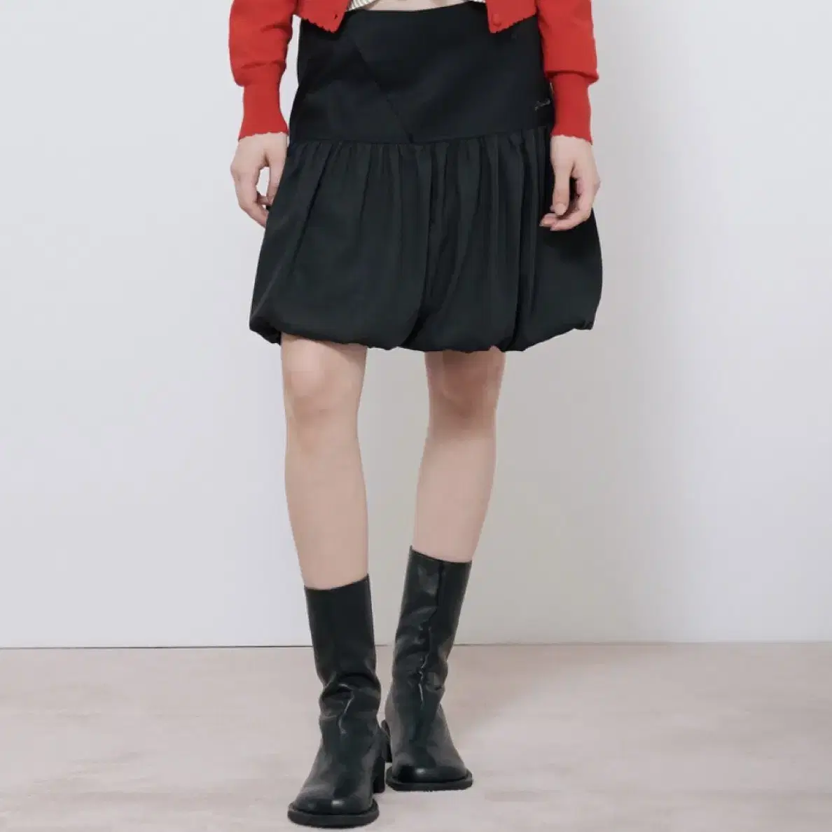 그레일즈 LAYERED PUFF SKIRT [BLACK]