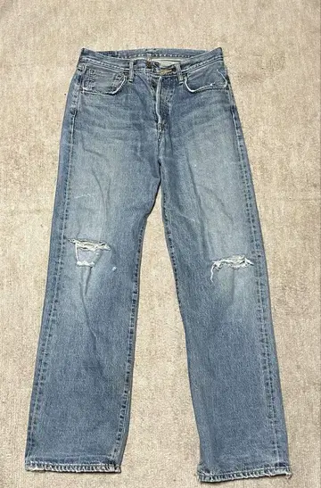 EDWIN 505 데미지 데님 32-34
