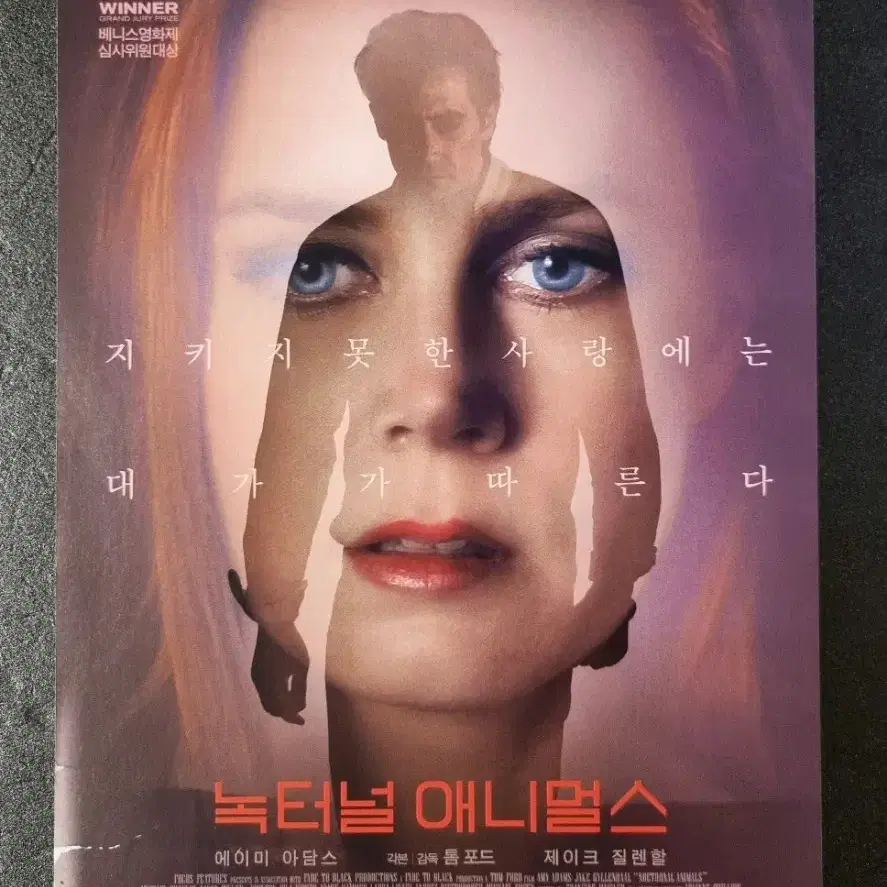 [영화팜플렛] 녹터널애니멀스 (2017) 제이크질렌할 영화전단지