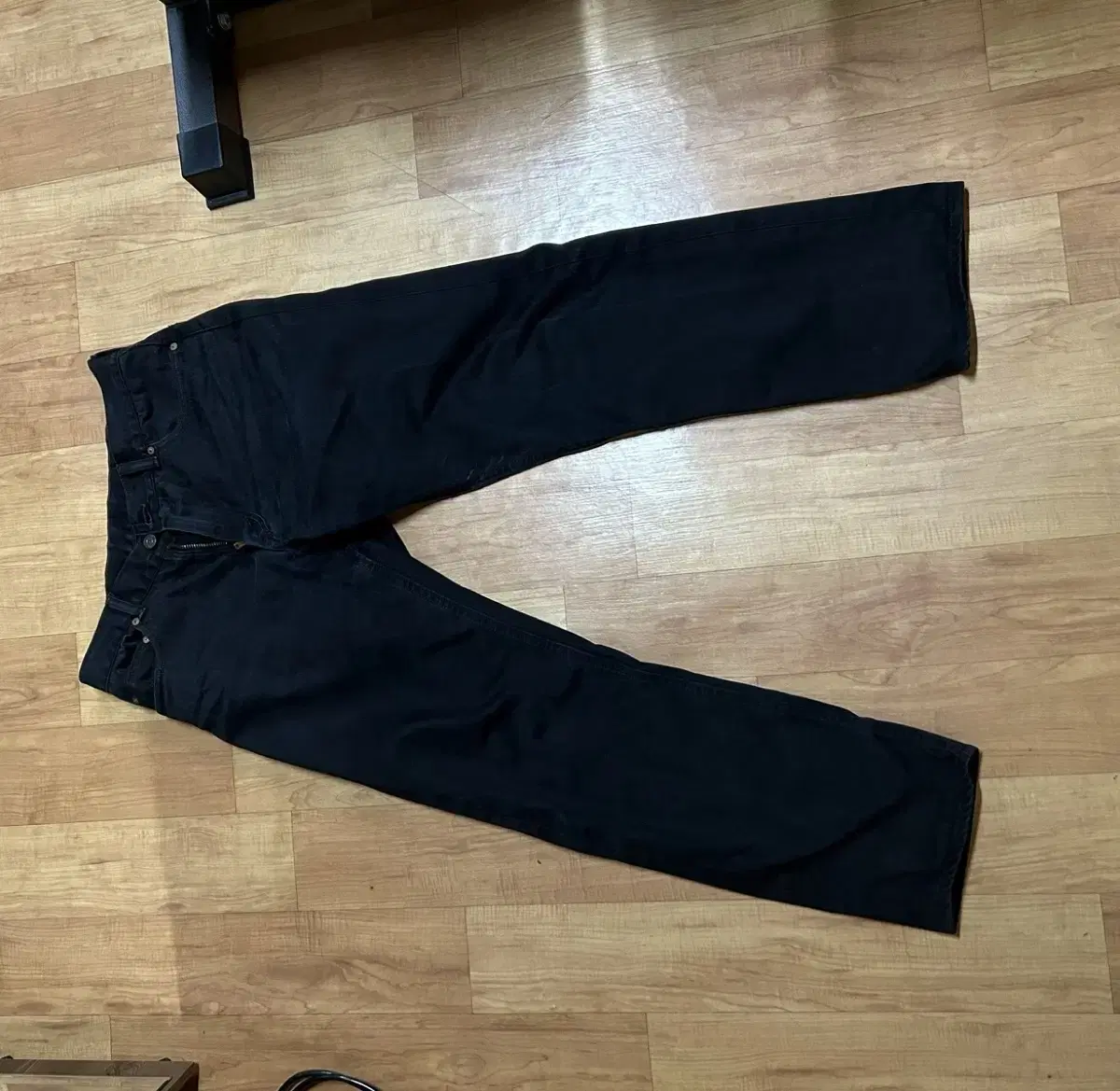 Warehouse LOT 1215 Selvedge Satin Black Size 33