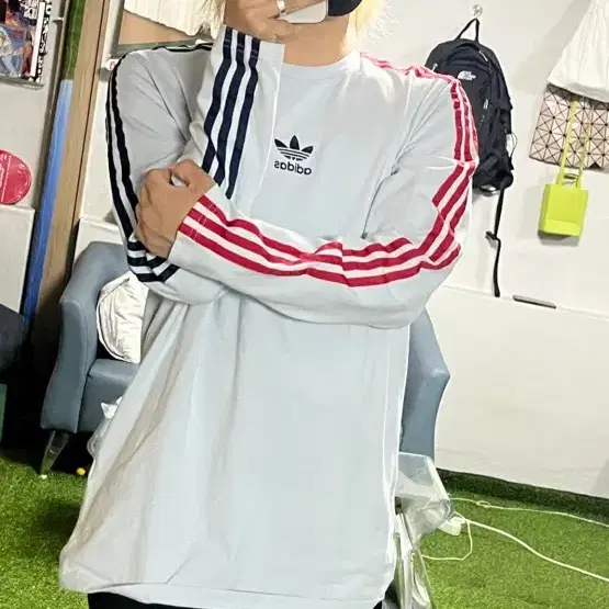 [2XL]아디다스 배색 파이어버드 롱슬리브 Adidas