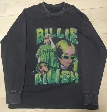 빌리아일리쉬 빈티지 가공 맨투맨 BILLIE EILISH