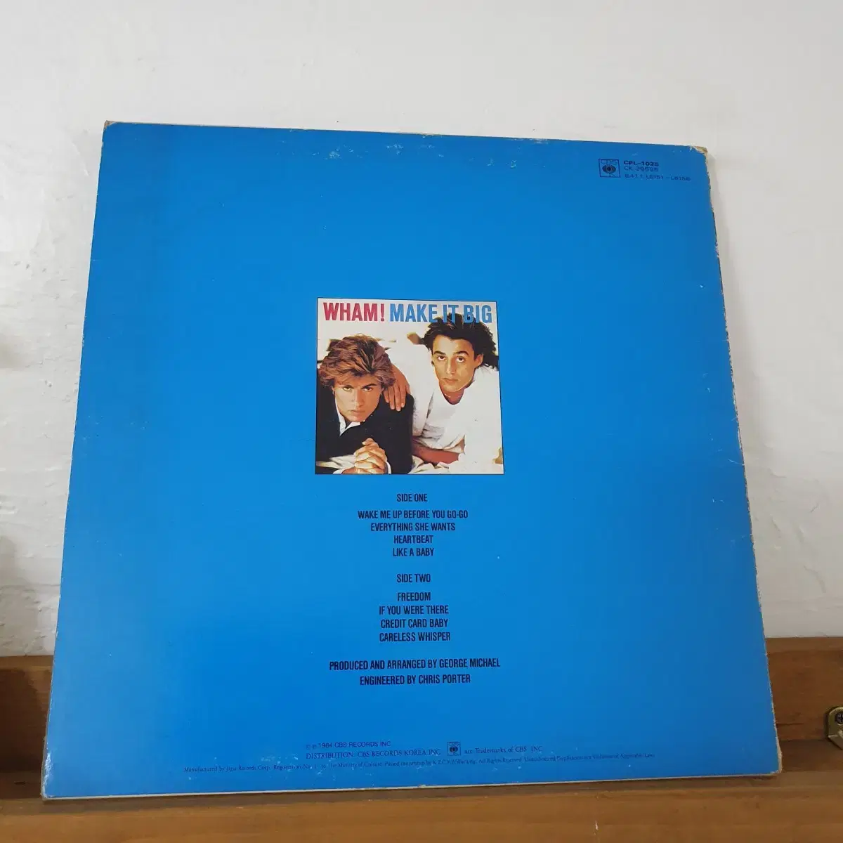 왬 WHAM  LP   CARLESS WHISPER