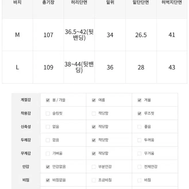 데님 사이드 스냅 팬츠 블루 L