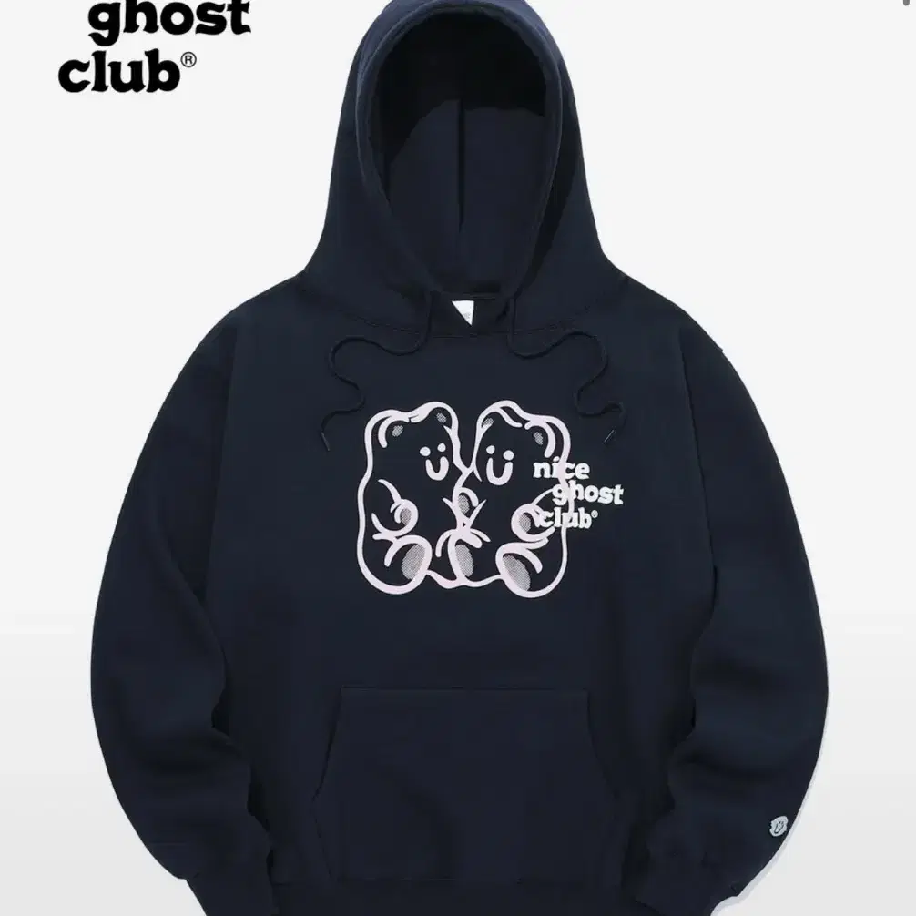 나이스고스트클럽 GUMMY BEAR LOGO HOODIE NAVY, M사