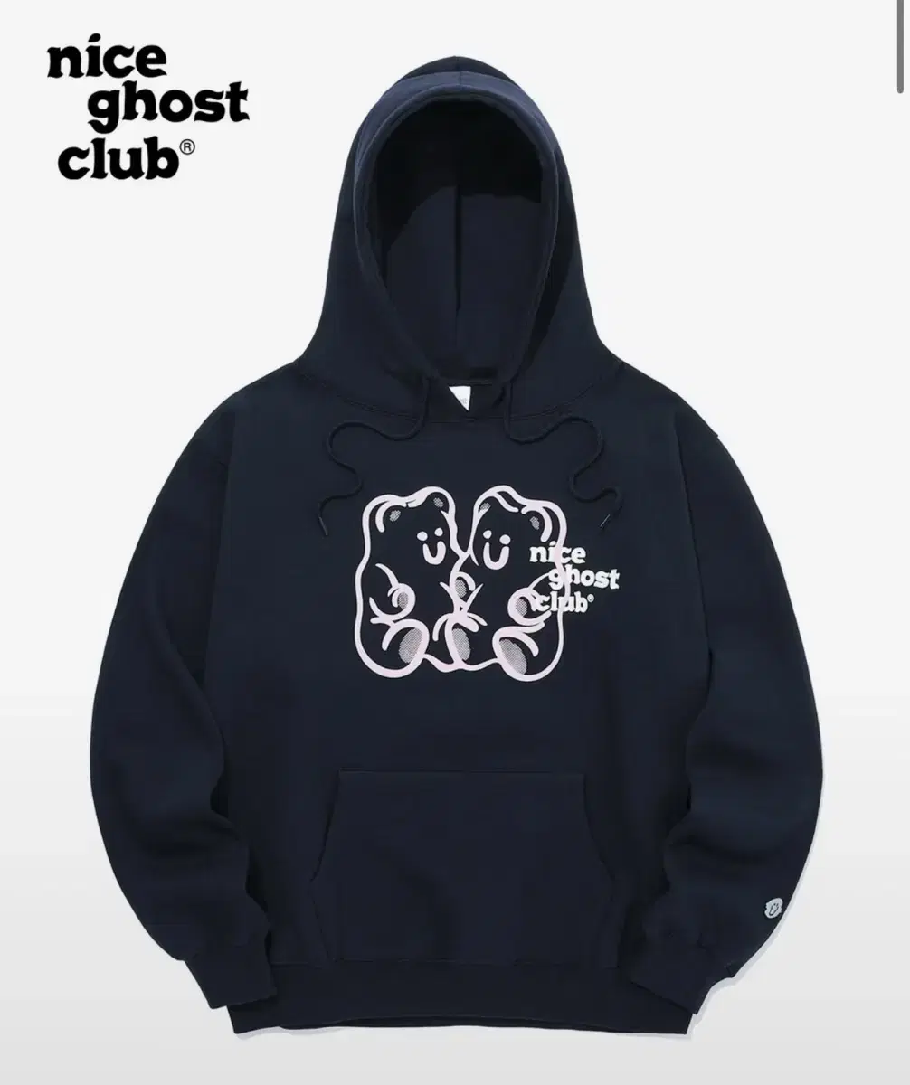 나이스고스트클럽 GUMMY BEAR LOGO HOODIE NAVY, M사