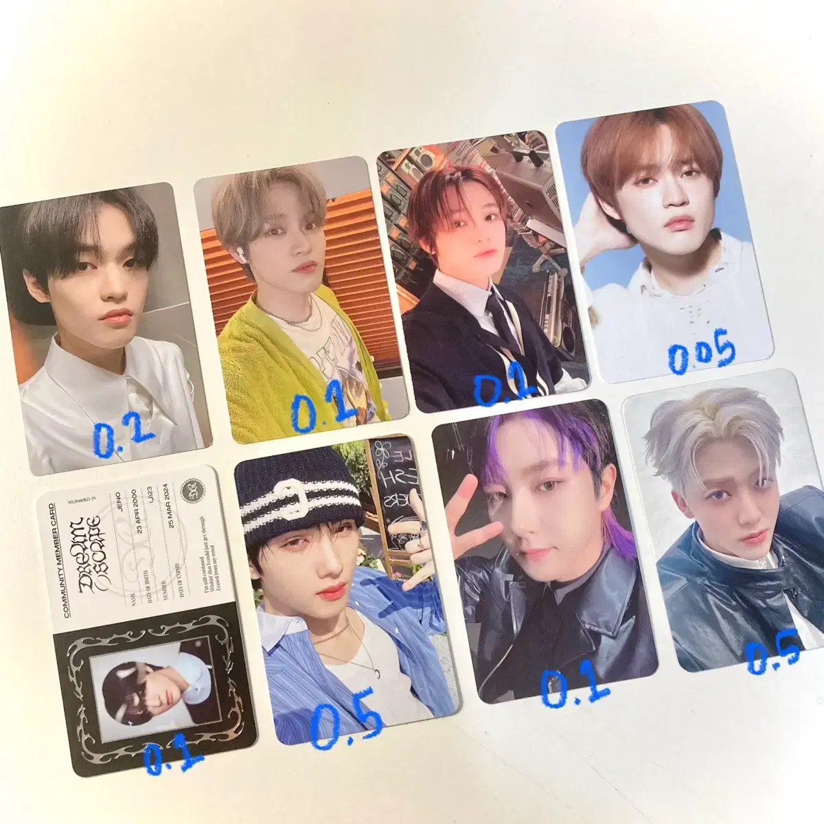 nct dream photocard wts jisung jeno chenle smoothie jaemin nct wish