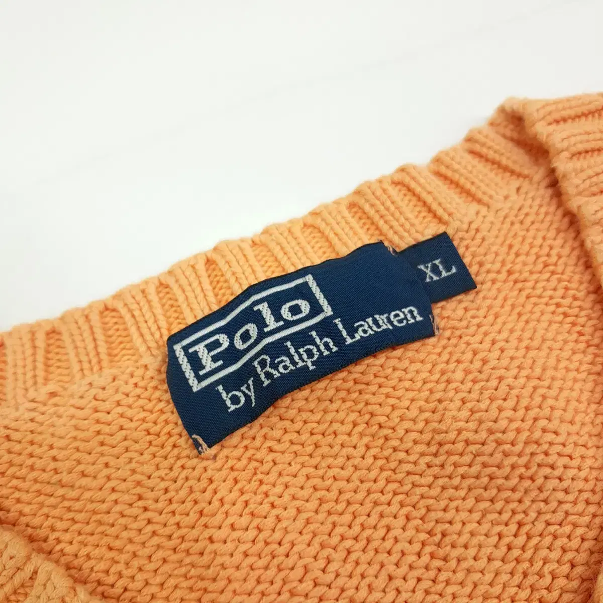 (CS386)L-XL 폴로 랄프로렌 빈티지 피치오렌지 니트 스웨터knit