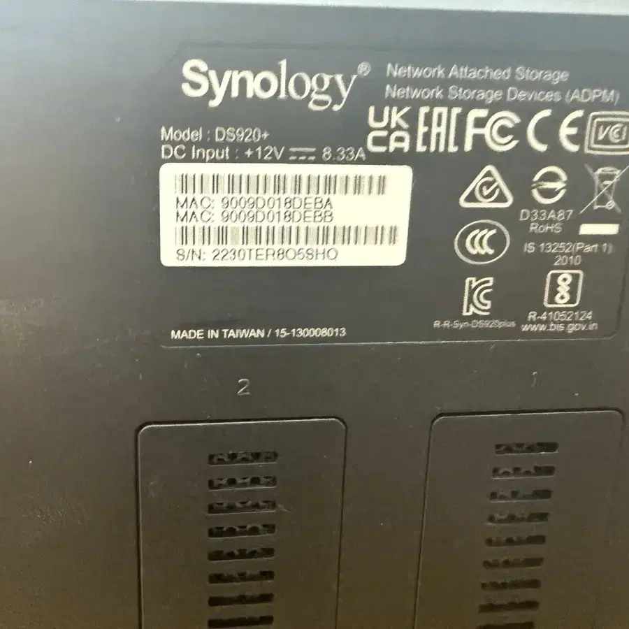 Nas 시놀로지 synology NAS DS920+ 시게이트 EXOS 6