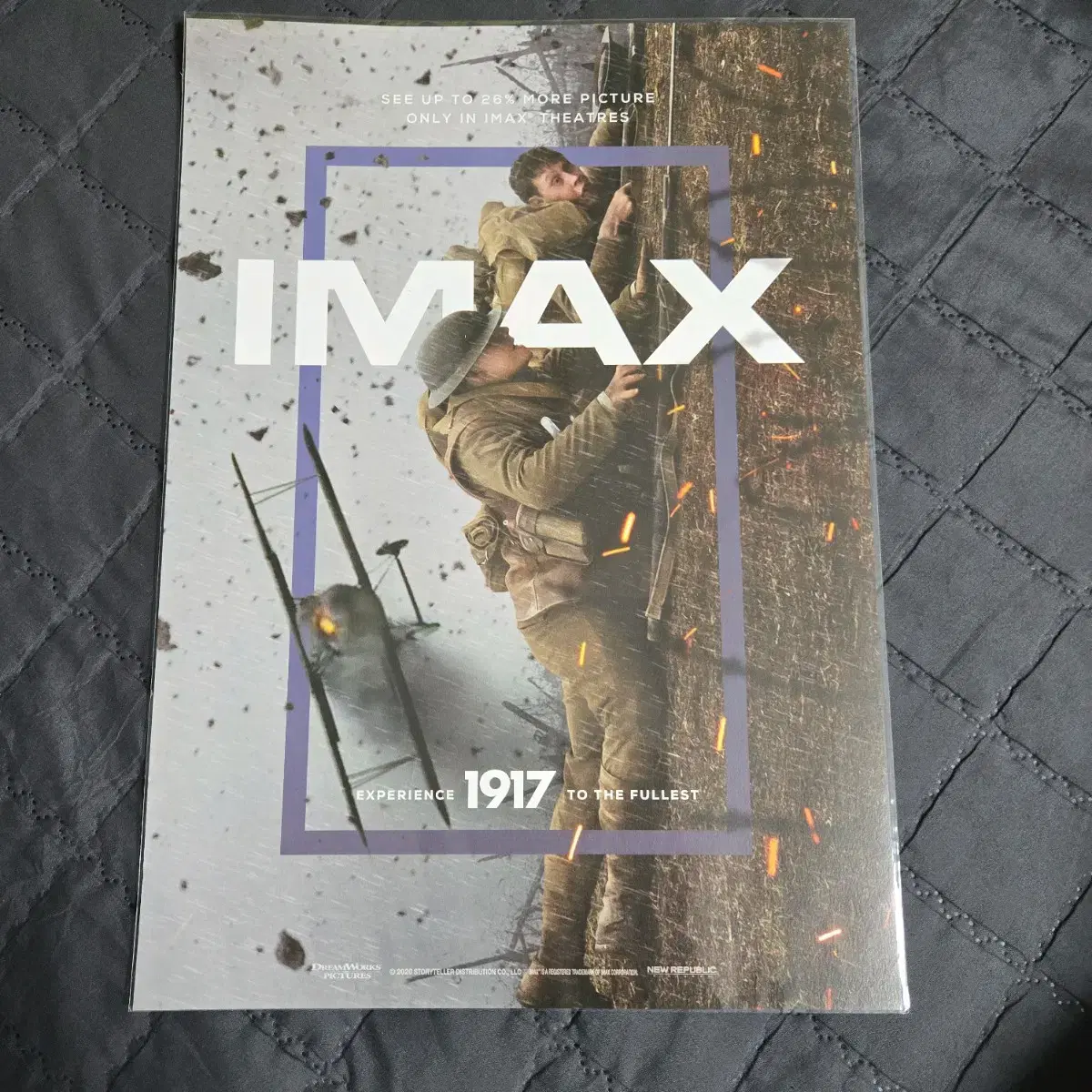 1917 IMAX 아이맥스 특별관 포스터 a3영화특전굿즈